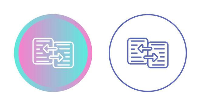 Data Transfer Vector Icon