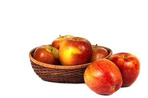 manzanas en cesta foto
