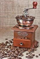 Vintage coffee mill photo