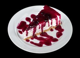 Blueberry Cheesecake plate photo