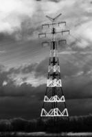 High- voltage tower photo