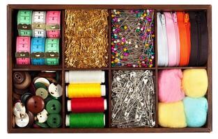 Tailoring materials assortment photo