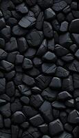 AI generated Black Stones Wallpaper photo