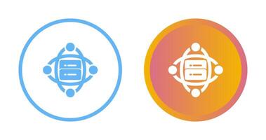 Cluster Server Vector Icon