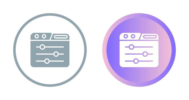 Control Panel Vector Icon