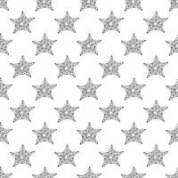 Seamless pattern with cute stars doodle for decorative print, wrapping paper, greeting cards, wallpaper and fabric vector