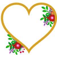 l'amour cœur fleur png