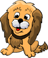 schattige hond illustratie png