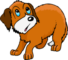 chien bouche bée illustration png