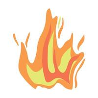 Fire flame vector icon. Fire silhouette illustration.
