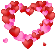 Love heart illustration png