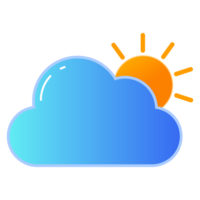 bright sun icon, sunrise icon, weather icon, cloud, sun, PNG