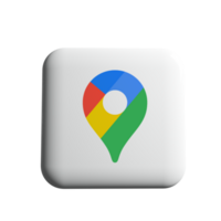 google kaarten logo icoon. kaart wijzer icoon. GPS plaats symbool. vrij PNG