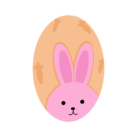 Easter buny pattern eggs. png