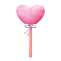 caramelo corazón agua color. png