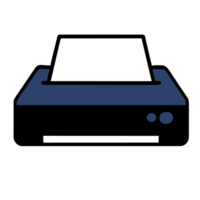 AI generated icon printer scanner png