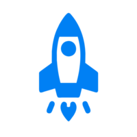 AI generated jet rocket icon png