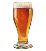 AI generated illustration glass of beer for celebrate st patrick day ai generated png