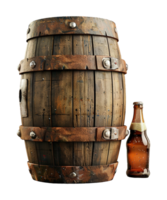 AI generated illustration of beer barrel for celebrate st patrick day ai generated png