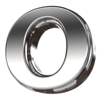 Silber Brief Ö 3d Rendern png