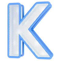 k brief blauw 3d geven png