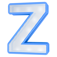 z brief blauw 3d geven png