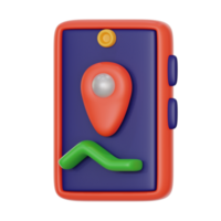 online map 3d icon illustration png