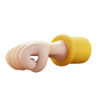 fist 3d icon illustration png