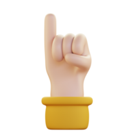 promise gesture 3d icon illustration png