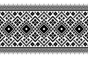 Nature vintages cross stitch traditional ethnic pattern paisley flower Ikat background abstract Aztec African Indonesian Indian seamless pattern for fabric print cloth dress carpet curtains and sarong vector