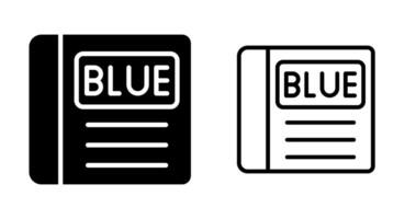 Blue Book Vector Icon