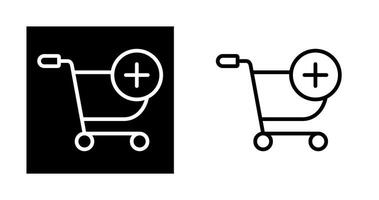 icono de vector de carrito de compras