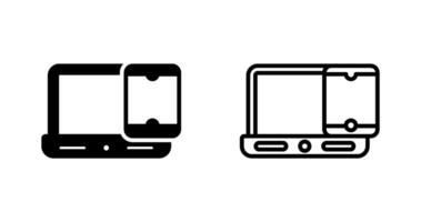 Smartphone with laptop Vector Icon