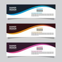 Vector set of landscape banner background design concept. Web background business layout template