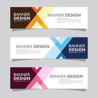 Vector set of landscape banner background design concept. Web background business layout template