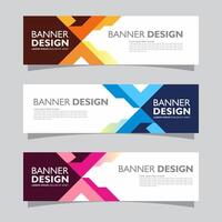 Vector set of landscape banner background design concept. Web background business layout template