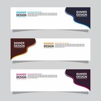 Vector set of landscape banner background design concept. Web background business layout template