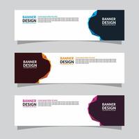 Vector set of landscape banner background design concept. Web background business layout template