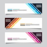 Vector set of landscape banner background design concept. Web background business layout template