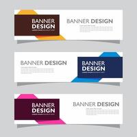 Vector set of landscape banner background design concept. Web background business layout template