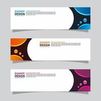 Vector set of landscape banner background design concept. Web background business layout template