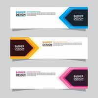 Vector set of landscape banner background design concept. Web background business layout template