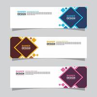 Vector set of landscape banner background design concept. Web background business layout template