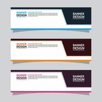 Vector set of landscape banner background design concept. Web background business layout template