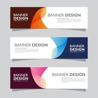 Vector set of landscape banner background design concept. Web background business layout template