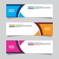 Vector set of landscape banner background design concept. Web background business layout template