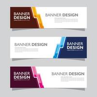 Vector set of landscape banner background design concept. Web background business layout template