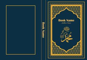 Islamic Arabic Style Book Cover Template Design vector