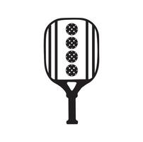 Pickleball paddle Vector Illustration. Pickleball Paddle and Ball Vector,  Clipart of Pickleball, Pickleball Bat and Symbol