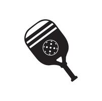 Pickleball paddle Vector Illustration. Pickleball Paddle and Ball Vector,  Clipart of Pickleball, Pickleball Bat and Symbol